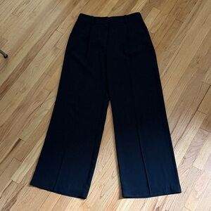 Zara Black Wide-Leg Women's Pants